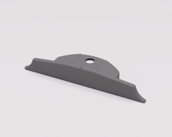 Krytka na oblou lištu šedá Krytka na oblou lištu šedá